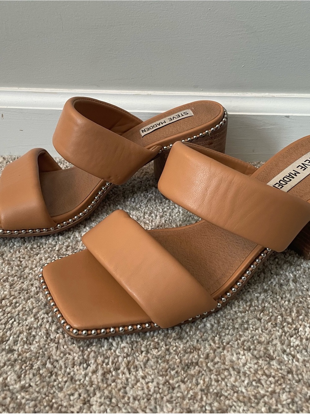 Steve Madden Cognac Harlee Sandals